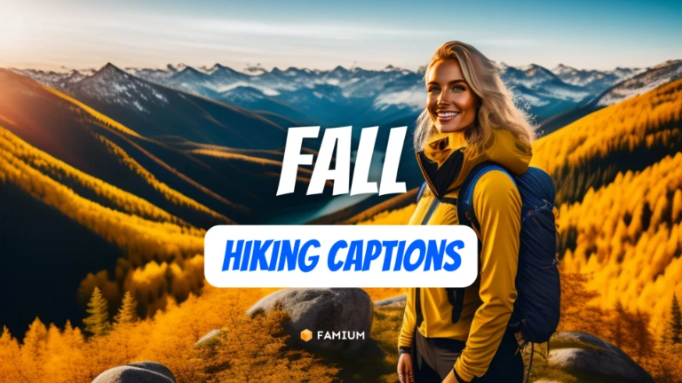 Fall Hiking Captions for Instagram